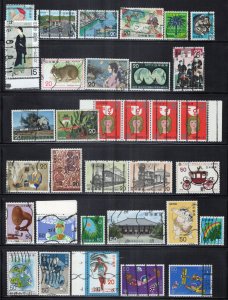 Japan Used Collection of Commemorative and Definitive Stamps ZAYIX 0224S0324