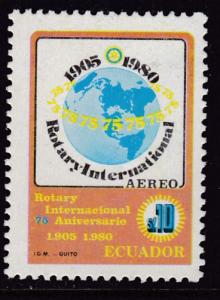 Ecuador 1980 Rotary International 75th Anniversary. VF/NH(**)