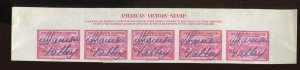 MARION TALLEY OPERA SINGER & ACTRESS SIGNED 1940 OLYMPIC STAMPS