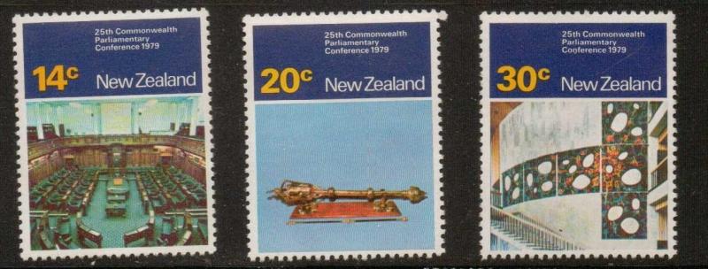 NEW ZEALAND SG1207/9 1979 PARLIAMENTARY CONFERENCE MNH 