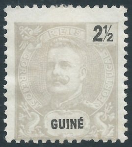 Portuguese Guinea, Sc #44, 2-1/2r MH