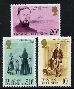 TRISTAN DA CUNHA - 1981 - Rev Edwin Dodgson - Perf 3v Set - Mint Never Hinged