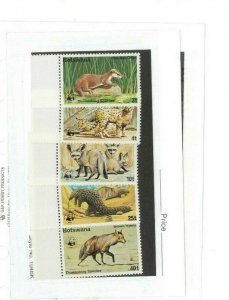 Botswana Sc.#'s 182-86. MNH. Better Item.