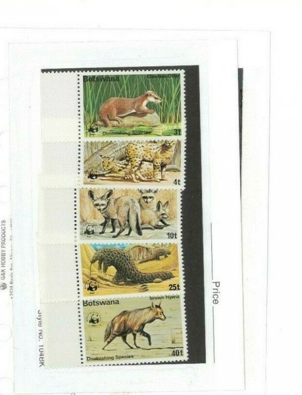 Botswana Sc.#'s 182-86. MNH. Better Item.