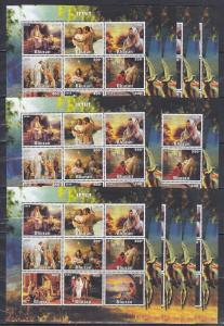 10x Religion Jesus - imperf- Private Local issue [M12] Wholesale not MNH