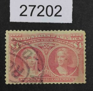 US STAMPS #244 USED  LOT #27202