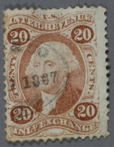 United States #R42c VG/Fine Used Cancel Date 1867