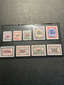 Stamps Greenland Scott #19-27 hinged