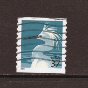 Scott #  3829A  used  coil  single snowy  egret