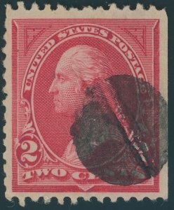 US #252 2 cent Washington; Used; Straight edge -- see details and scan