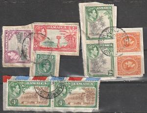 #119,122,148-49,152 Jamaica Used on paper