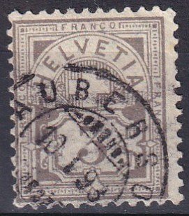 Switzerland #70a   F-VF Used  CV $72.50  (V4787)