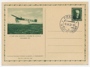 Postal stationery Czechoslovakia 1932 Airplane