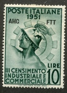 Italy- Allied Occupation A.M.G. Trieste, Scott #134, Unused, Hinged