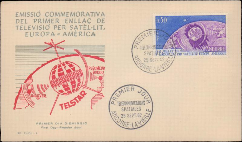 Andorra, Worldwide First Day Cover, Space