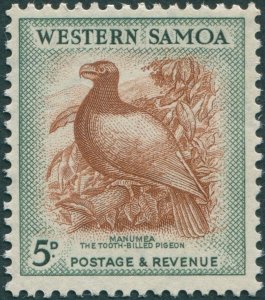 Samoa 1952 5d brown & deep green SG223 MNH