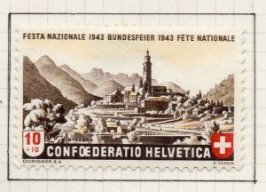 Switzerland 1943 Pro Patria Issue Fine Mint Hinged 10c. NW-209694