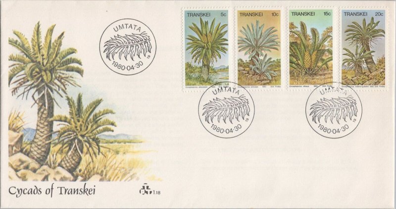 ZAYIX South Africa - Transkei 75-78 FDC Cycads Plants Nature 080522SM47 