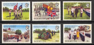 Bermuda Scott 423-28 MNHOG - 1982 Bermuda Regiment Issue - SCV $9.30