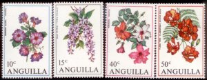 Anguilla 1970 SC# 87-90 Flowers MNH-OG E35