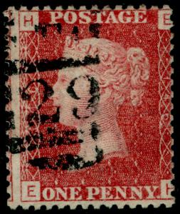 SG43, 1d rose-red PLATE 146, FINE USED. EH