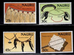 NAURU Scott 334-337  MNH** Artifact set 1987