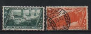 Italy #E16 - #E17 VF Used & Scarce