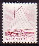 Aland 1 used 1984 sailboat  10p - first stamp!