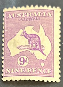 AUSTRALIA Sc.122 1932.  M, NH, OG, F-VF CENTERING TO LEFT.