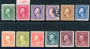 USAstamps Unused FVF US 1914 Perf 10 Scott 424 / 435a OG MH SCV $362