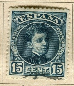 SPAIN; 1901 early classic Alfonso issue fine used 15c. value