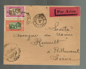 1931 St Louis Senegal Cover to Seine France Airmail