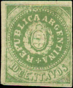 Argentina Scott #7F FAKE Mint No Gum