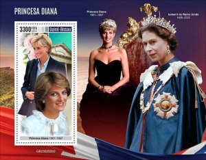 Guinea-Bissau - 2023 Princess Diana - Stamp Souvenir Sheet - GB230202b2