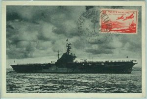 68648 - ALGERIA - Postal History - MAXIMUM CARD 1949 - SHIP Navy 