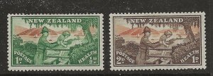 New Zealand Scott catalog # B30-B31 Unused Hinged