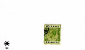 Cyprus #92 Used - Stamp - CAT VALUE $1.10