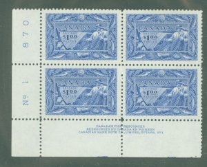 Canada #302 Mint (NH) Plate Block