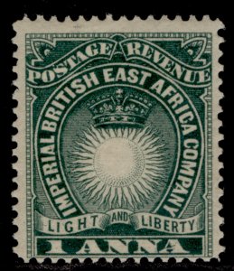 BRITISH EAST AFRICA QV SG5b, 1a blue-green, M MINT.