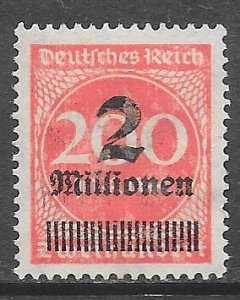 Germany 269: 2000000m on 200m Numeral, unused, NG, F-VF