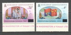 TRISTAN DA CUNHA Sc# 220 - 221 MNH FVF Set of 2 Flags