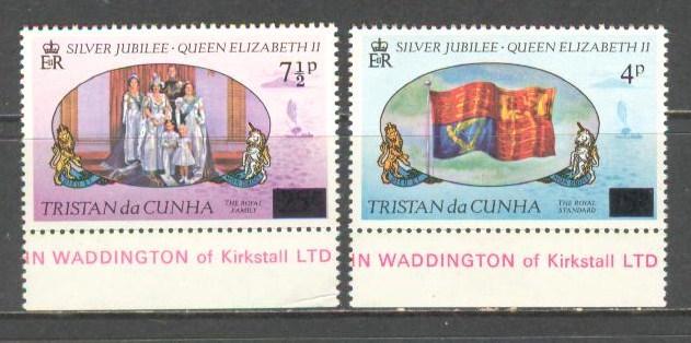 TRISTAN DA CUNHA Sc# 220 - 221 MNH FVF Set of 2 Flags