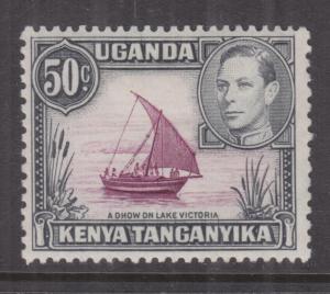 KENYA, UGANDA & TANGANYIKA, 1938 KGVI, 50c., 13 x 11 3/4, lhm. 