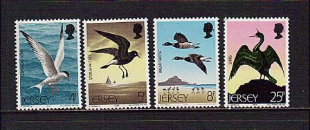 Jersey Scott # 129-32 Marine Birds 1975 MNH