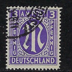 Germany AM Post Scott # 3N2b, used