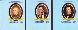 Liberia  1981 Imperf U.S. Presidents (10)  VF/NH(**)