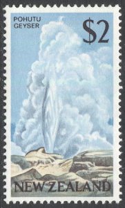 NEW ZEALAND 1968, $2, Sc 404 MNH, VF  Pohutu Geyser