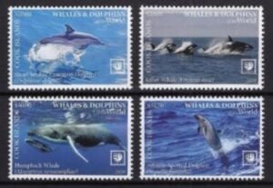 2020/01 - COOK - WHALES II              4V  complet set    MNH ** T