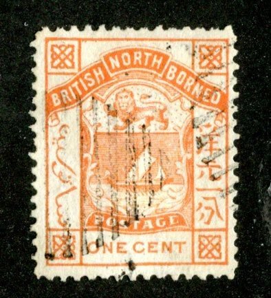 1886 North Borneo Sc#26 used ( 2075 BCX2 )