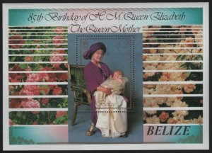 Belize 1985 MNH Sc 761 $2 Queen Mother holding Prince Harry 85th Birthday